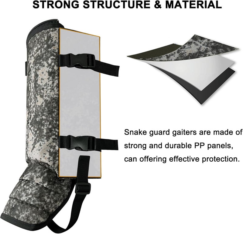MDSTOP Snake Gaiters Leg Guards, Waterproof Snake Guards, Adjustable Snake Bite Protection for Lower Legs, Snake Chaps for Men&Women - Image 5